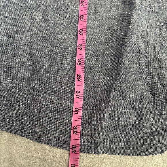 ❤️2/$50❤️[S]Rachel Ashwell Blue Gray Sleeveless Linen Tank Dress - Picture 5 of 8